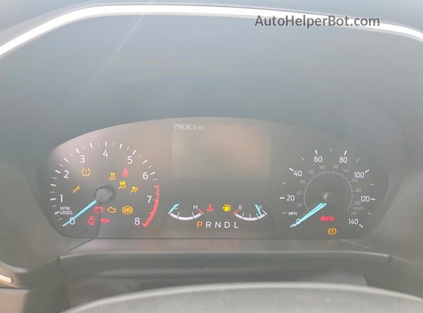 1FMCU9G62LUA34241 2020 FORD ESCAPE Silver Вид щитка приладів