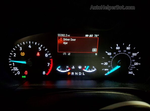 1FMCU9G62LUB69025 2020 FORD ESCAPE Gray Вид щитка приладів