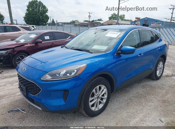 1FMCU9G62MUA38632 2021 FORD ESCAPE Синий Передняя левая четверть