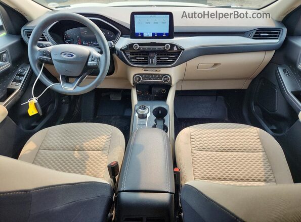 1FMCU9G63LUC08978 2020 FORD ESCAPE Белый Вид панели приборов