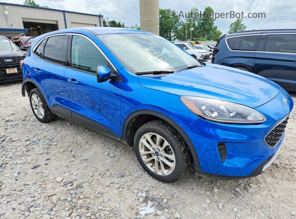 1FMCU9G64LUB01342 2020 FORD ESCAPE Blue Delantero derecho