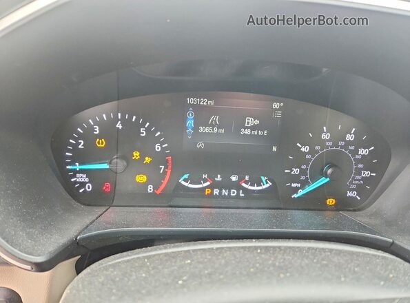 1FMCU9G65LUA31009 2020 FORD ESCAPE Blue Вид щитка приладів