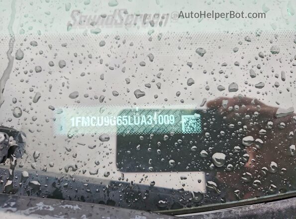 1FMCU9G65LUA31009 2020 FORD ESCAPE Blue Вид наклейки з VIN-кодом