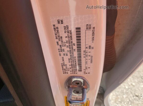 1FMCU9G65NUA12110 2022 FORD ESCAPE White Vista interior de 360 grados