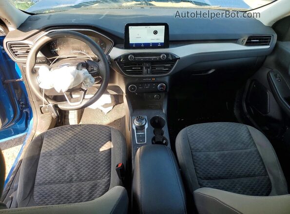 1FMCU9G67MUA30946 2021 FORD ESCAPE Blue Առջևի վահանակի տեսք