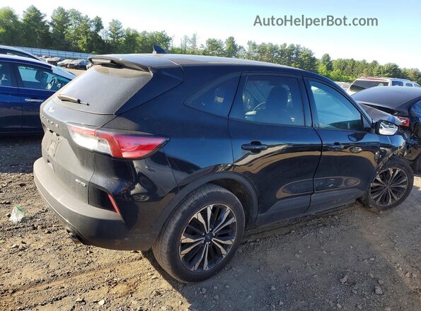 1FMCU9G67NUB17604 2022 FORD ESCAPE Black უკანა მარჯვენა