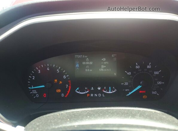 1FMCU9G68LUB06477 2020 FORD ESCAPE Red ხელსაწყოთა პანელის ხედი