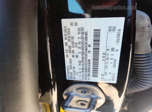 1FMCU9G69LUC42309 2020 FORD ESCAPE Black Vista de la etiqueta del VIN