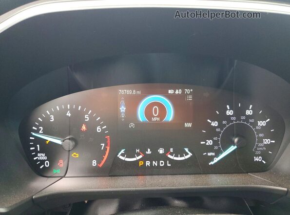 1FMCU9G6XLUC78638 2020 FORD ESCAPE Blue Instrument cluster view