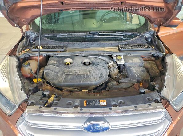 1FMCU9G90HUB67355 2017 FORD ESCAPE Коричневый Вид подкапотного пространства
