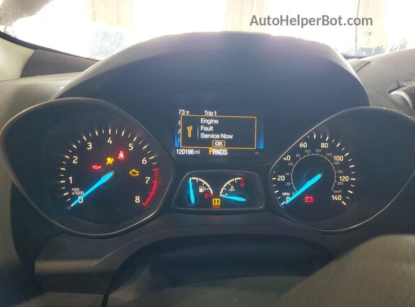 1FMCU9G90HUC89259 2017 FORD ESCAPE Orange Вид щитка приладів