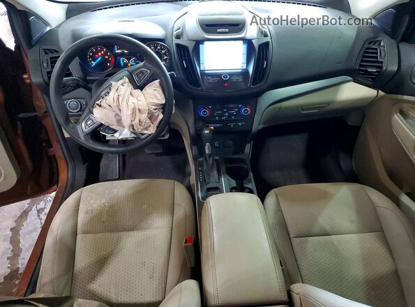 1FMCU9G90HUC89259 2017 FORD ESCAPE Orange Вид панелі приладів