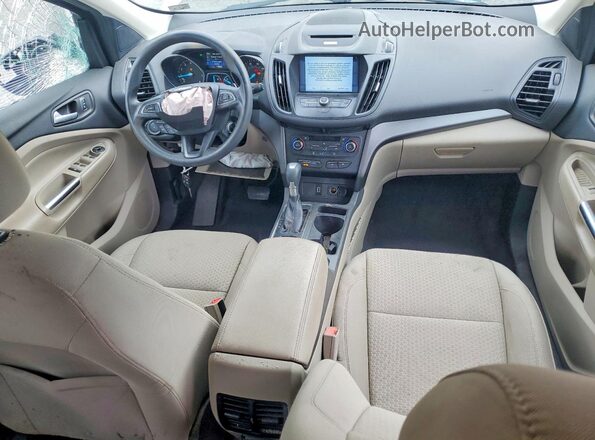 1FMCU9G90HUE20030 2017 FORD ESCAPE Beige Widok deski rozdzielczej