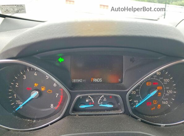 1FMCU9G90HUE20030 2017 FORD ESCAPE Beige Widok zestawu wskaźników