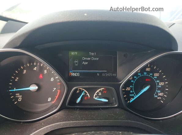 1FMCU9G91GUC72307 2016 FORD ESCAPE Black Instrument cluster view
