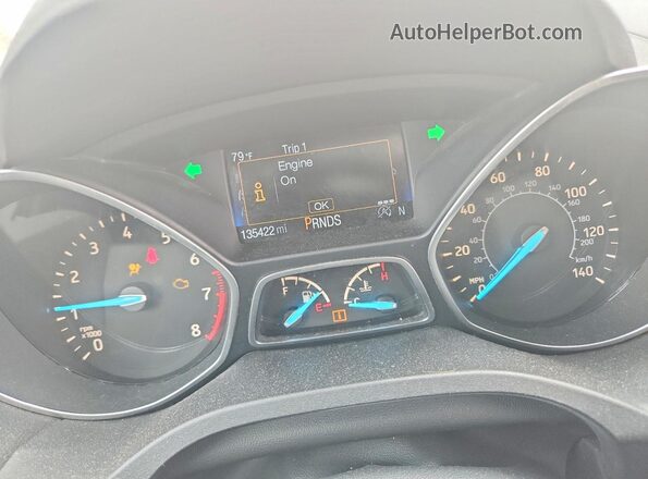 1FMCU9G91HUB67123 2017 FORD ESCAPE Brown Вид щитка приладів