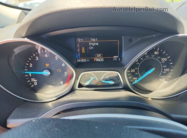 1FMCU9G91HUE36611 2017 FORD ESCAPE Gray Vista del cuadro de instrumentos