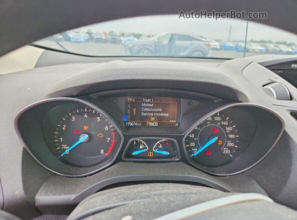 1FMCU9G92HUD13108 2017 FORD ESCAPE Black Instrument cluster view