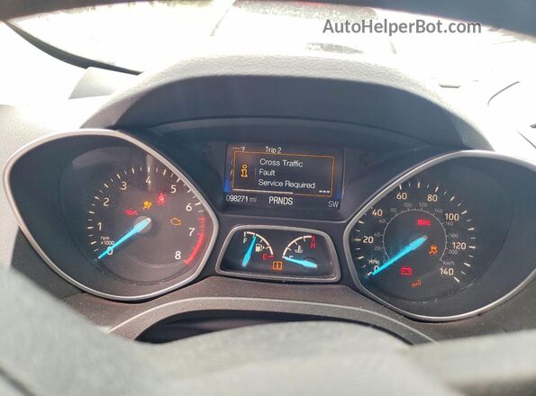 1FMCU9G92HUE24371 2017 FORD ESCAPE Silver ხელსაწყოთა პანელის ხედი