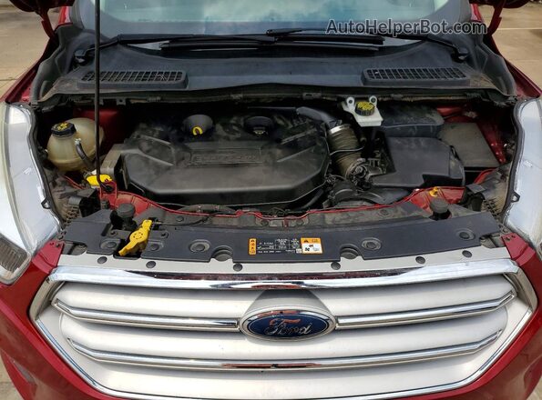 1FMCU9G92JUC41591 2018 FORD ESCAPE Red Vista del compartimento del motor