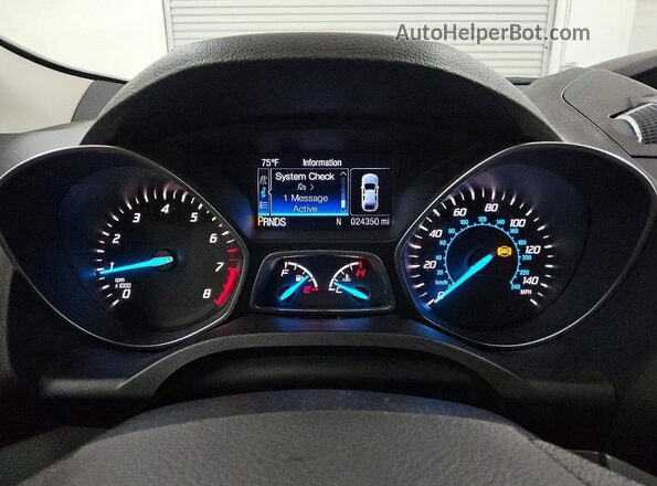 1FMCU9G93GUA11275 2016 FORD ESCAPE White Instrument cluster view