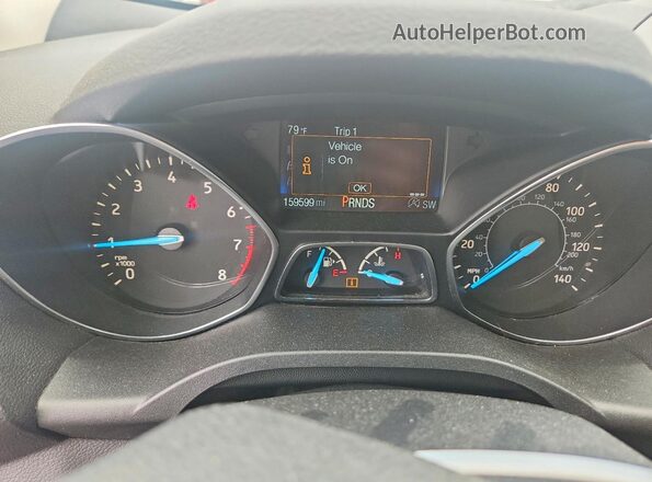 1FMCU9G93JUC41471 2018 FORD ESCAPE White Vista del cuadro de instrumentos