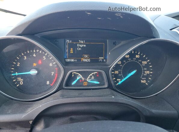 1FMCU9G94HUB08387 2017 FORD ESCAPE Charcoal Instrument cluster view