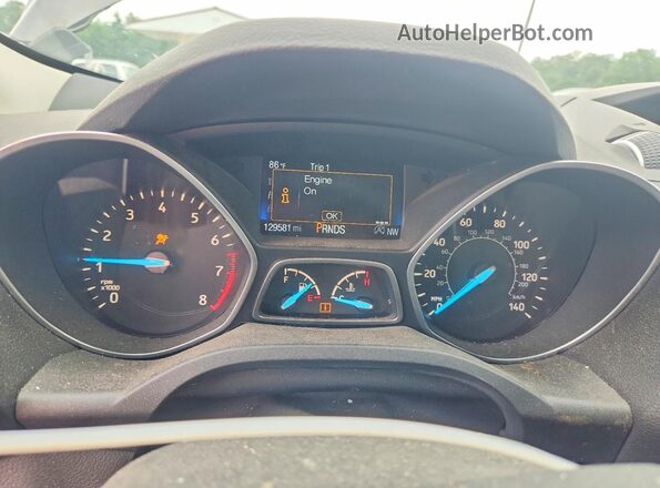 1FMCU9G94HUD66795 2017 FORD ESCAPE Серый Вид щитка приборов