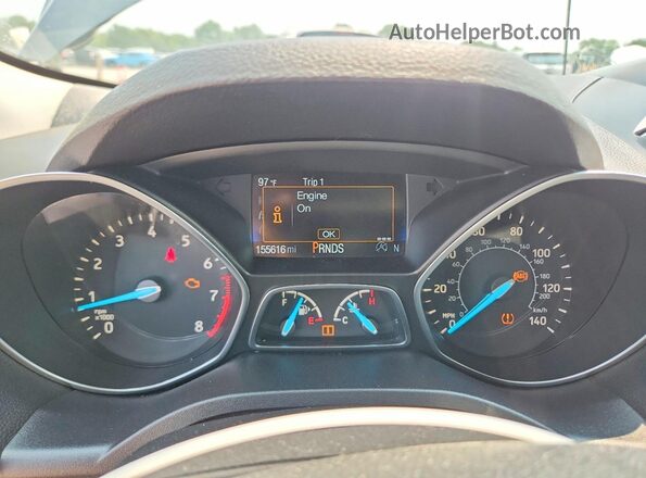 1FMCU9G95HUE24901 2017 FORD ESCAPE Gray ხელსაწყოთა პანელის ხედი