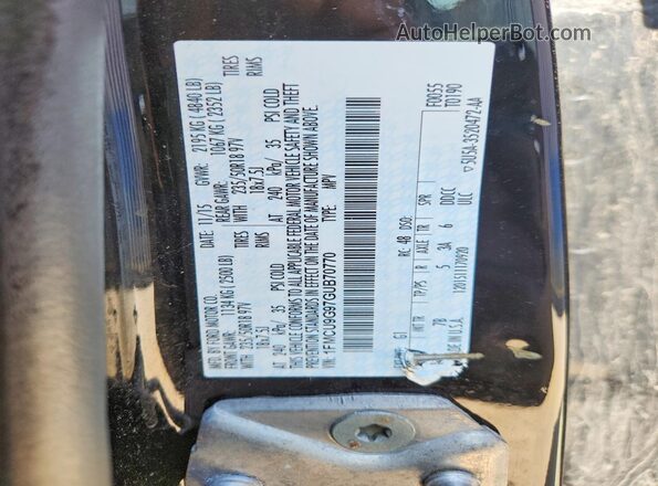 1FMCU9G97GUB70770 2016 FORD ESCAPE Black Вид наклейки з VIN-кодом