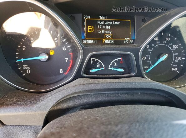 1FMCU9G97HUB16399 2017 FORD ESCAPE Silver ხელსაწყოთა პანელის ხედი