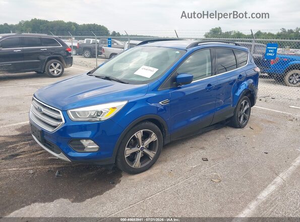 1FMCU9G97HUB34420 2017 FORD ESCAPE Blue წინა მარცხენა ხედი სამი მეოთხედიდან