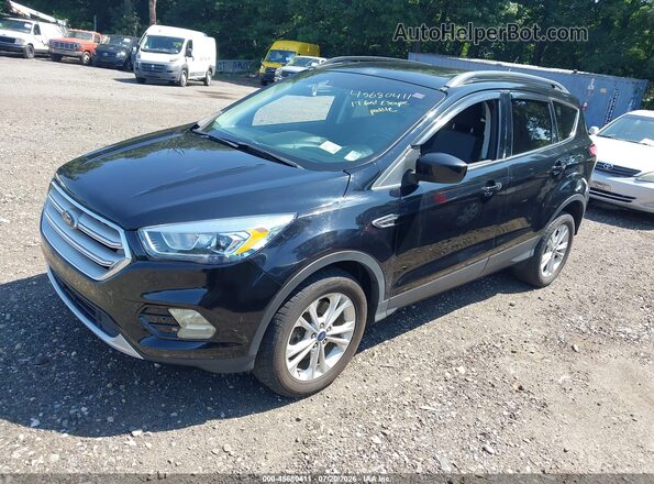 1FMCU9G97HUE28044 2017 FORD ESCAPE Black Առջևի ձախ երեք քառորդ տեսարան