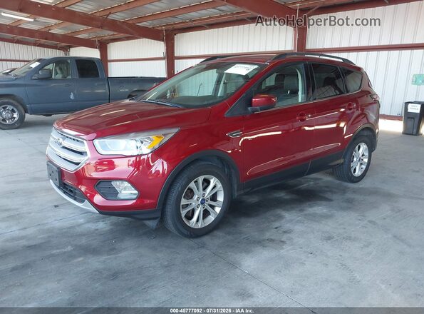 1FMCU9G98HUB84677 2017 FORD ESCAPE Red წინა მარცხენა ხედი სამი მეოთხედიდან