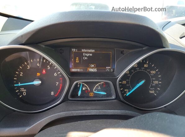 1FMCU9G99HUB08580 2017 FORD ESCAPE White Vista del cuadro de instrumentos