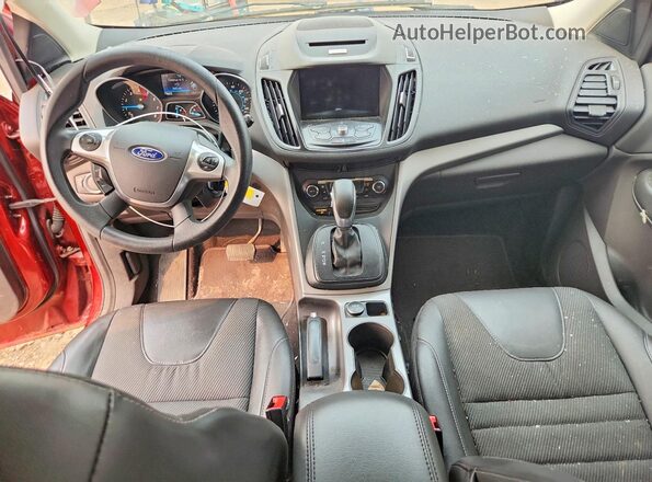 1FMCU9G9XGUB56328 2016 FORD ESCAPE Red Widok deski rozdzielczej