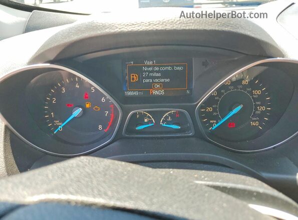 1FMCU9GD0HUB05720 2017 FORD ESCAPE Black Вид щитка приладів