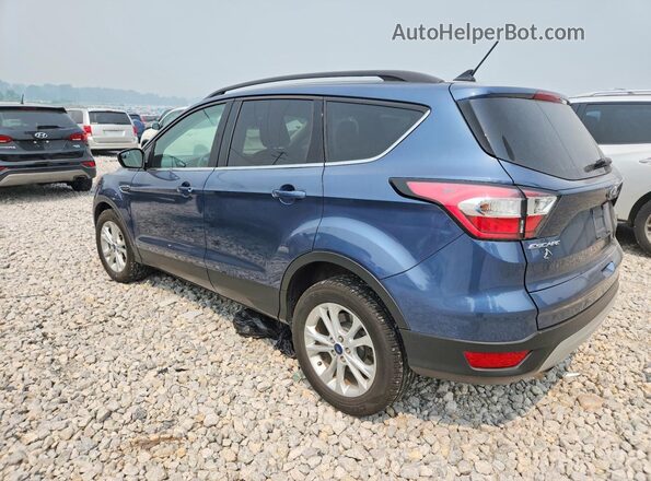 1FMCU9GD0JUA03789 2018 FORD ESCAPE Blue Trasero izquierdo