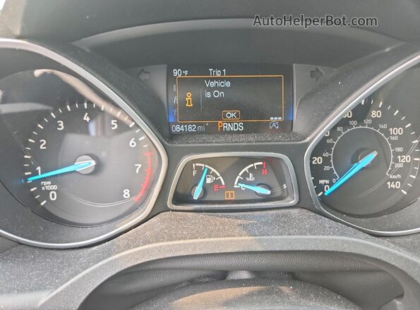 1FMCU9GD0JUA03789 2018 FORD ESCAPE Blue Vista del cuadro de instrumentos