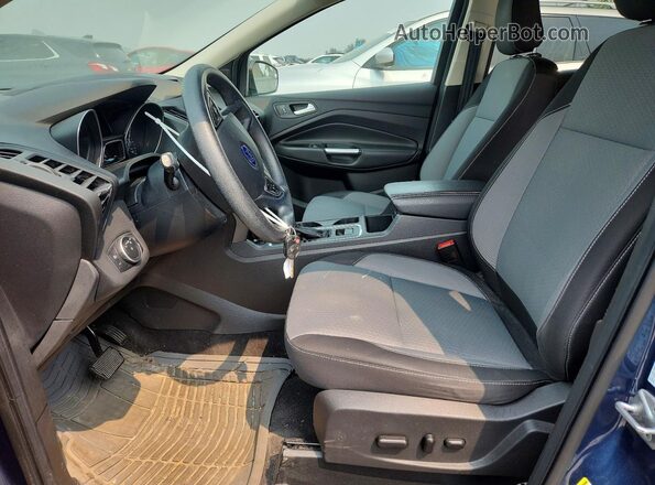 1FMCU9GD0JUA03789 2018 FORD ESCAPE Blue Vista interior delantera