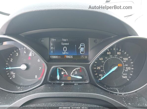 1FMCU9GD0JUA15327 2018 FORD ESCAPE White Widok tylnych siedzeń