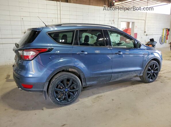 1FMCU9GD0JUA72093 2018 FORD ESCAPE Синий Задняя правая четверть