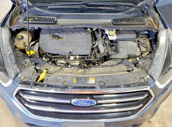 1FMCU9GD0JUA72093 2018 FORD ESCAPE Синий Вид подкапотного пространства