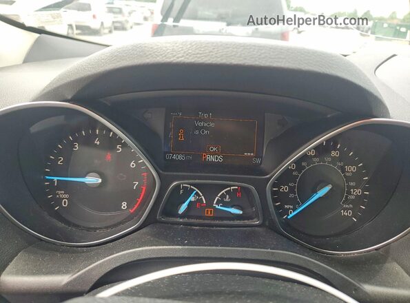 1FMCU9GD0JUB72789 2018 FORD ESCAPE Серый Вид щитка приборов