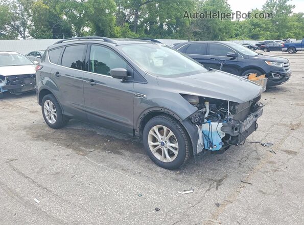 1FMCU9GD0JUB72789 2018 FORD ESCAPE Серый Передняя правая четверть