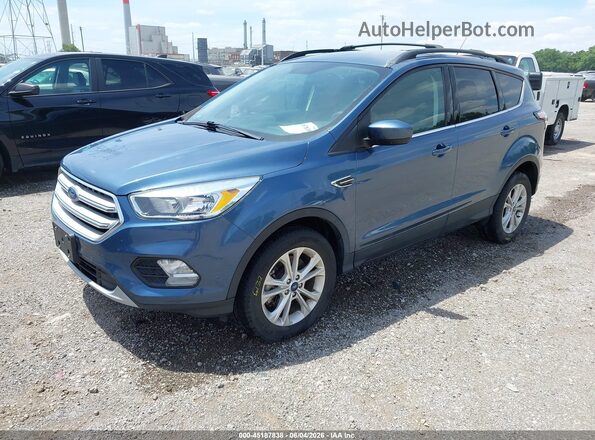 1FMCU9GD0JUC38824 2018 FORD ESCAPE Blue Vista tres cuartos delantera izquierda