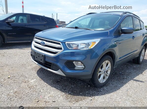 1FMCU9GD0JUC38824 2018 FORD ESCAPE Blue Vista frontal