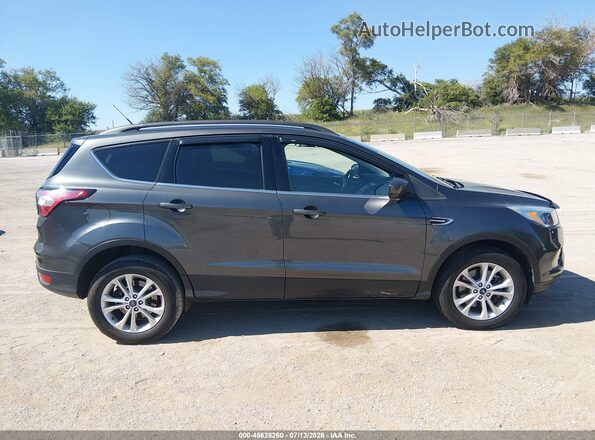 1FMCU9GD0JUD07401 2018 FORD ESCAPE Gray უკანა სალონის ხედი