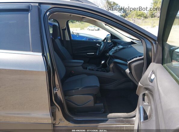 1FMCU9GD0JUD07401 2018 FORD ESCAPE Gray წინა სალონის ხედი