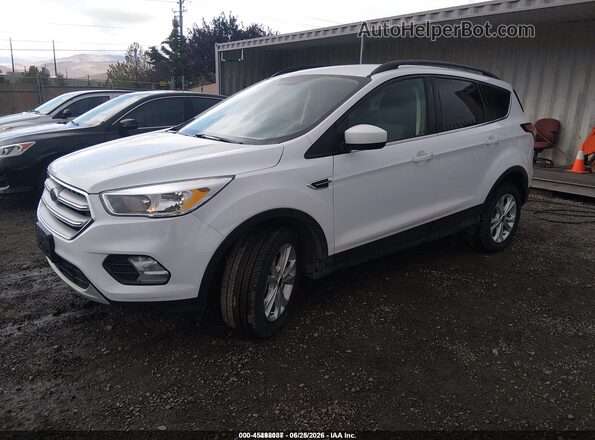1FMCU9GD0JUD08791 2018 FORD ESCAPE White Առջևի ձախ երեք քառորդ տեսարան